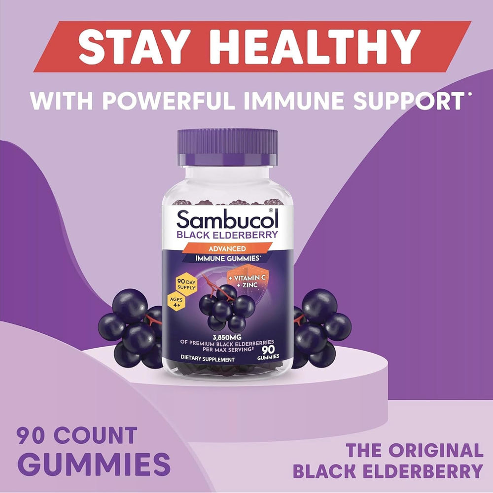 Adult serving visuals show one gummy per day for convenience
