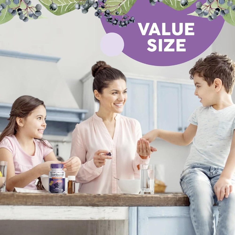 Kids pack of Sambucol Gummies suits family wellness routines