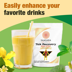 Samsara Herbs Tick Recovery ingredients cats-claw closeup, highlighting traditional botanicals.