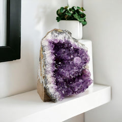 SAMSARI amethyst cluster ready for meditation and focus spaces.