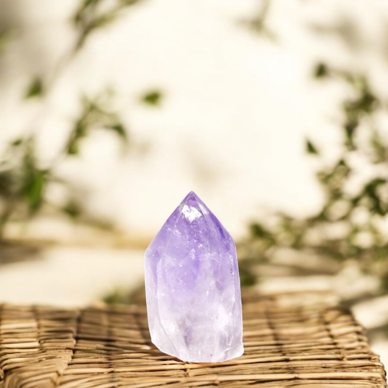 SAMSARI amethyst energy-protection points, versatile for rituals and daily calm.