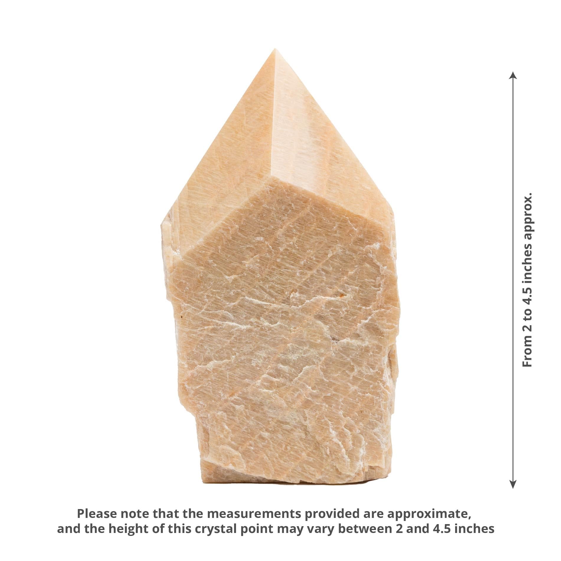SAMSARI Feldspar crystal point grounding energy to support focus in yoga and mindful practice.