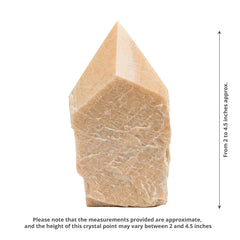 SAMSARI Feldspar crystal point grounding energy to support focus in yoga and mindful practice.