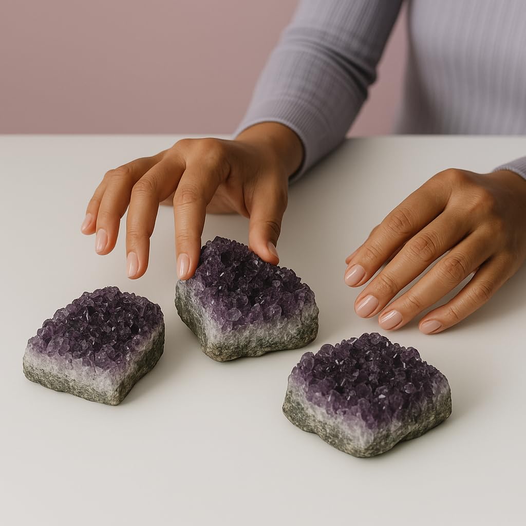 SAMSARI healing stones pack adds gentle vibrational beauty to home decor.