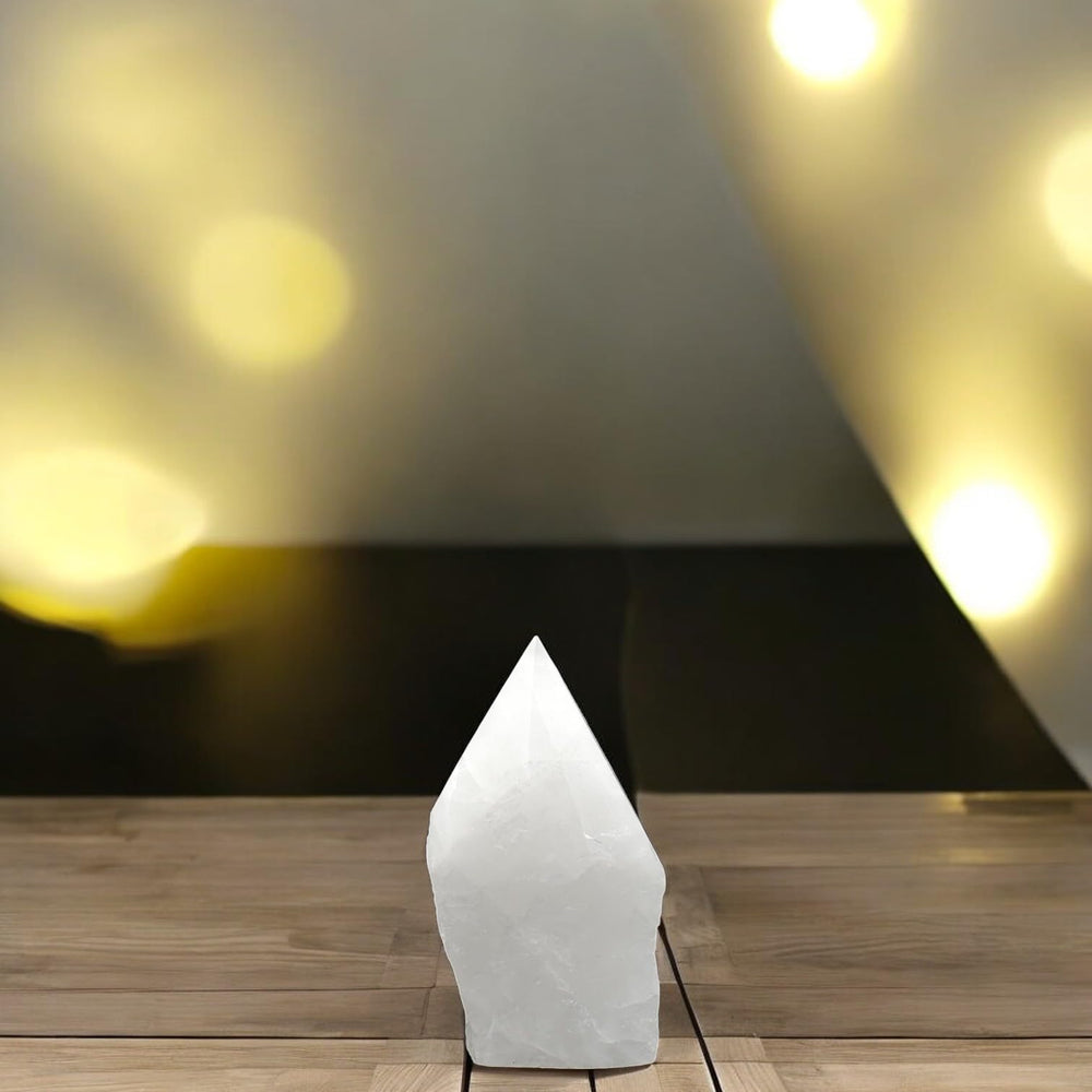 SAMSARI Milky Quartz Points energy ritual symbol for purification.