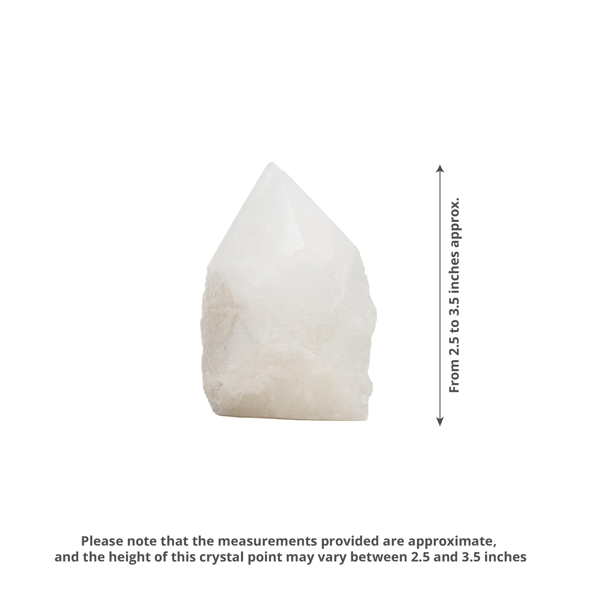 SAMSARI Milky Quartz Points set on table for tranquil home decor.