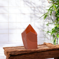 SAMSARI Red Jasper points decorative tray centerpiece for ambiance