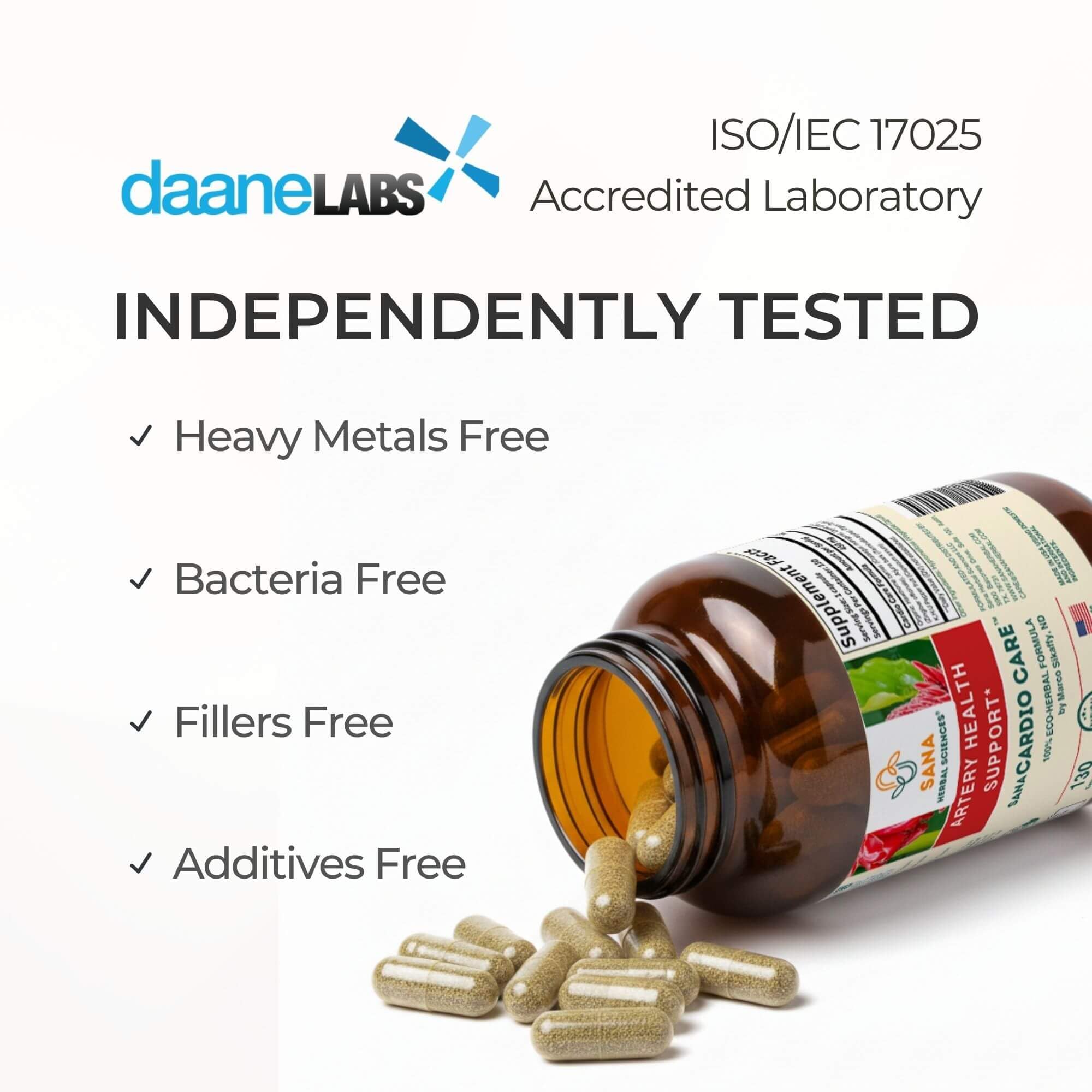 Sana Herbal Sciences packaging shows made in USA GMP facility quality