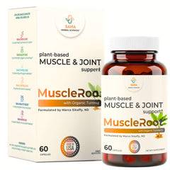 Sana Muscle Root bottle front view for daily recovery support and comfort