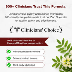 Sandhu's Zinc Quercetin bottle being poured to show dosing ease