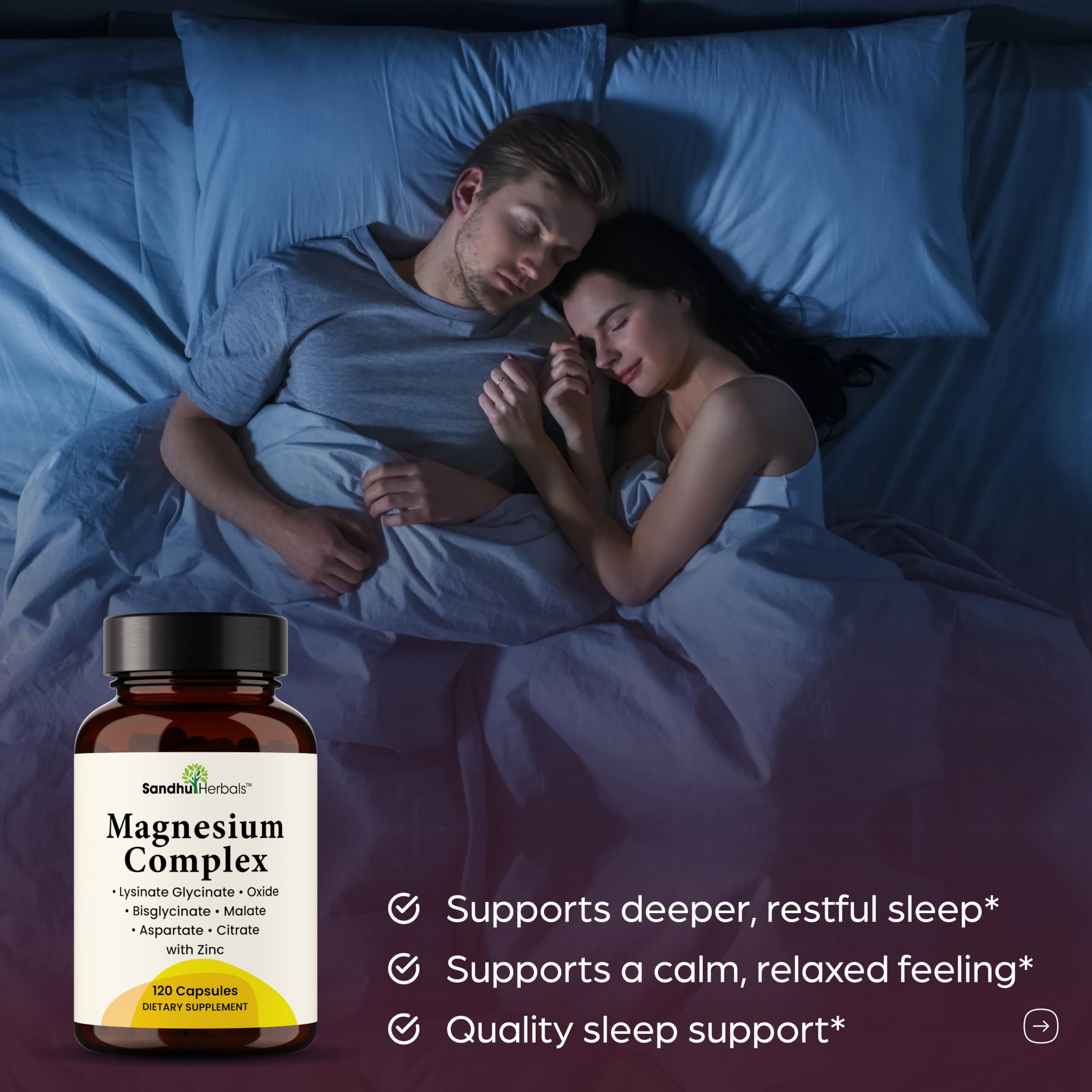 SANDHUHERBALS Complete Magnesium zinc icon signaling mineral balance