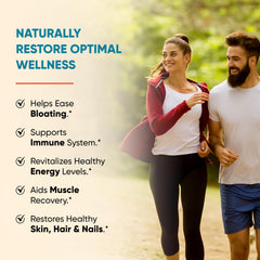 Sandhu's Grass Fed Colostrum Powder jar back highlights high IgG content.