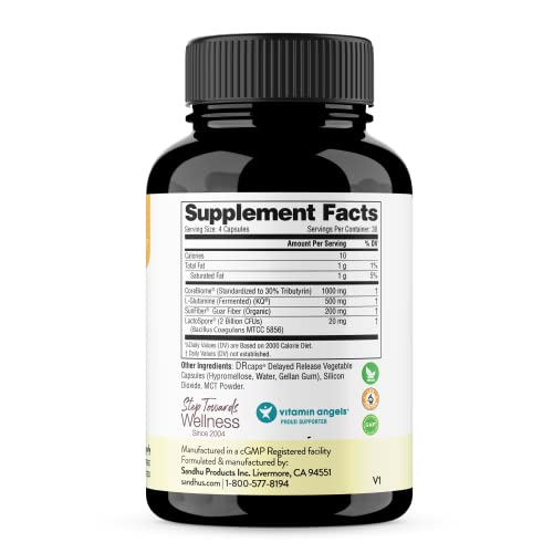 Sandhu's Gut Health prebiotic fiber nourishes gut-friendly bacteria.