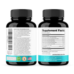 Sandhu's Liver Detox label closeup reveals antioxidant herbal formula