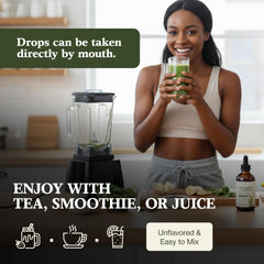 Lifestyle scene with Sandhu's Mullein Drops integrated into daily routine.