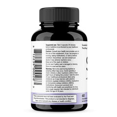 Sandhu's Sleep bottle back shows ingredients and dosing for informed use