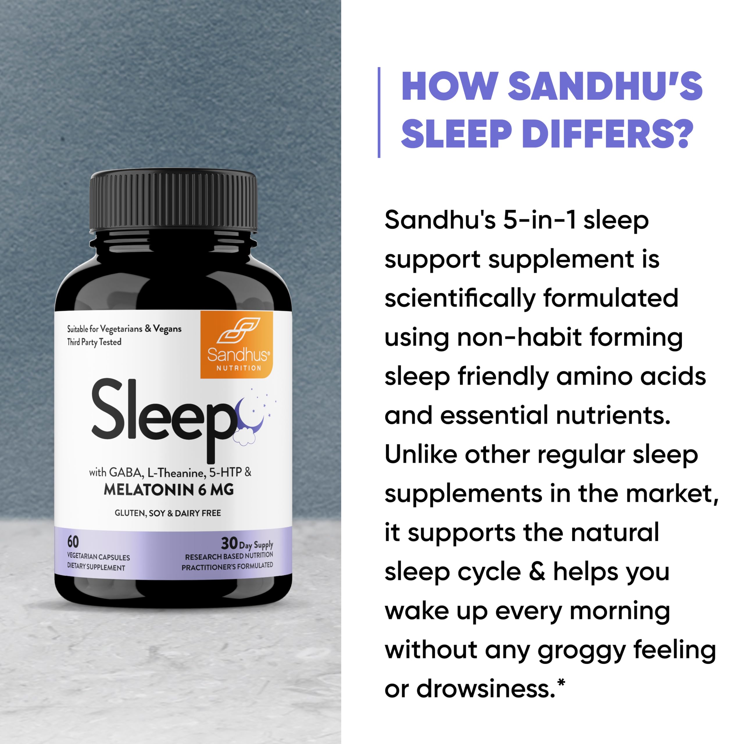 Travel pack of Sandhu's Sleep designed for sleep on the go