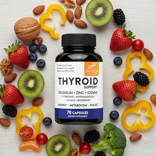 Sandhu's Thyroid Support CGMP facility seal on the box