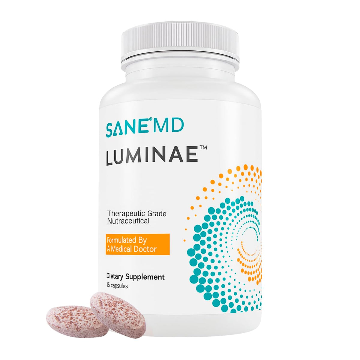 SANE MD Luminae bottle on a clean surface highlighting metabolic balance potential