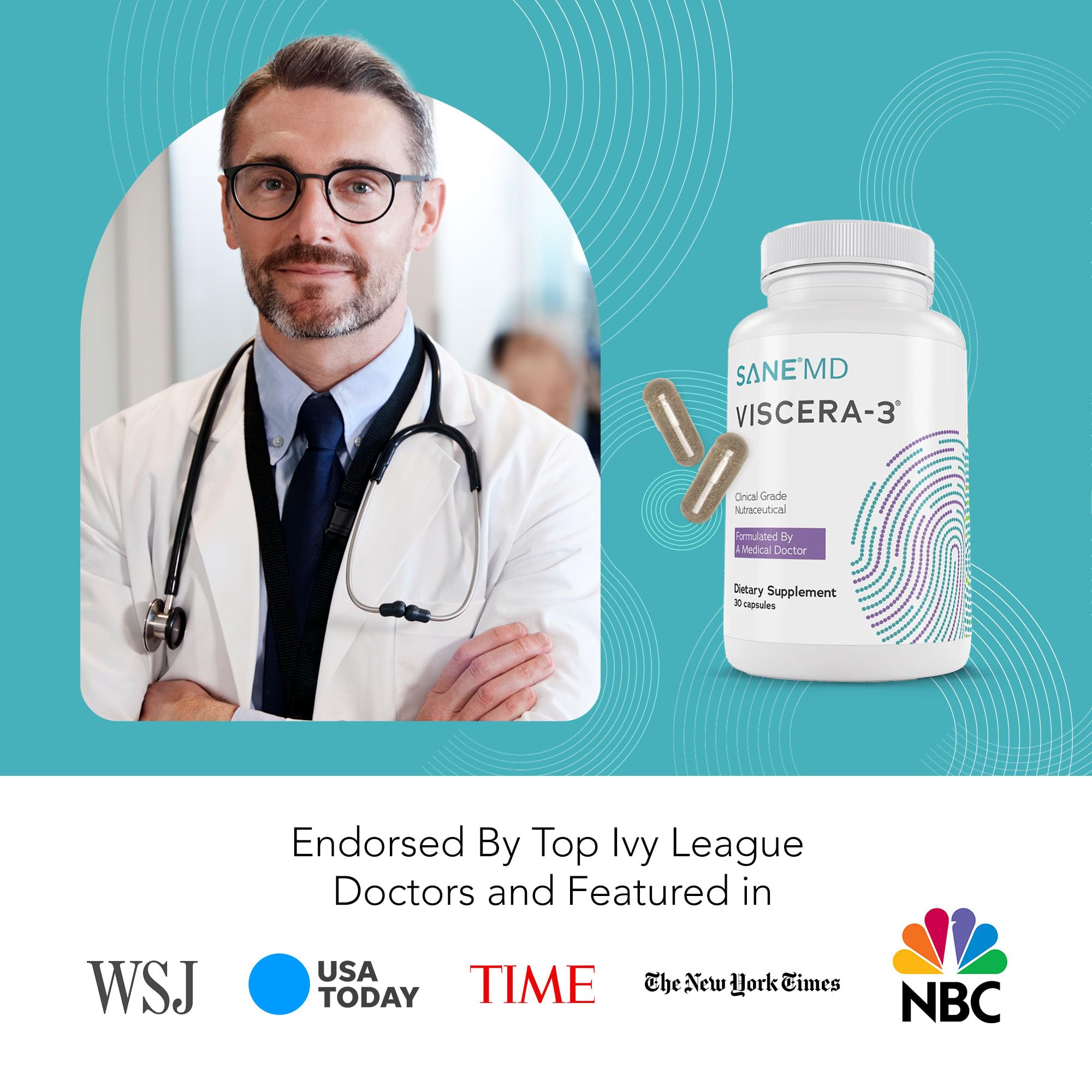 SANE Viscera-3 digestive comfort scene implies everyday relief potential