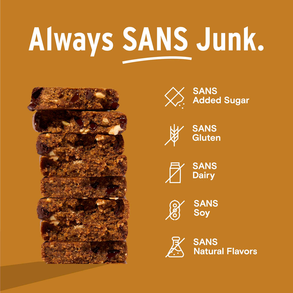 SANS Chocolate Lovers Bar breakfast snack in a lunchbox for energy.