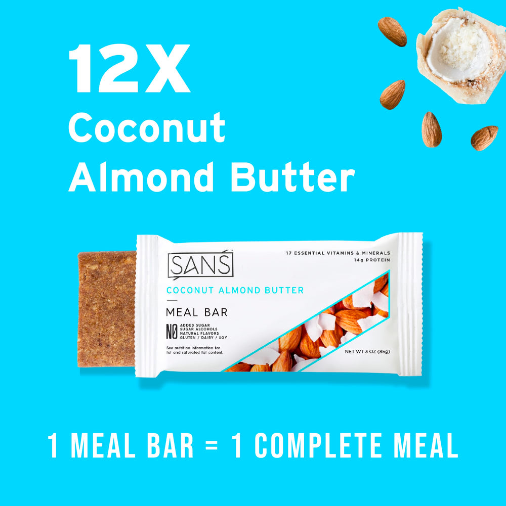 Close-up of fruits, nuts, and seeds inside a SANS bar highlighting real-food ingredients.