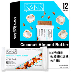SANS Meal Replacement Bar packaging for convenient on-the-go nutrition for busy days.