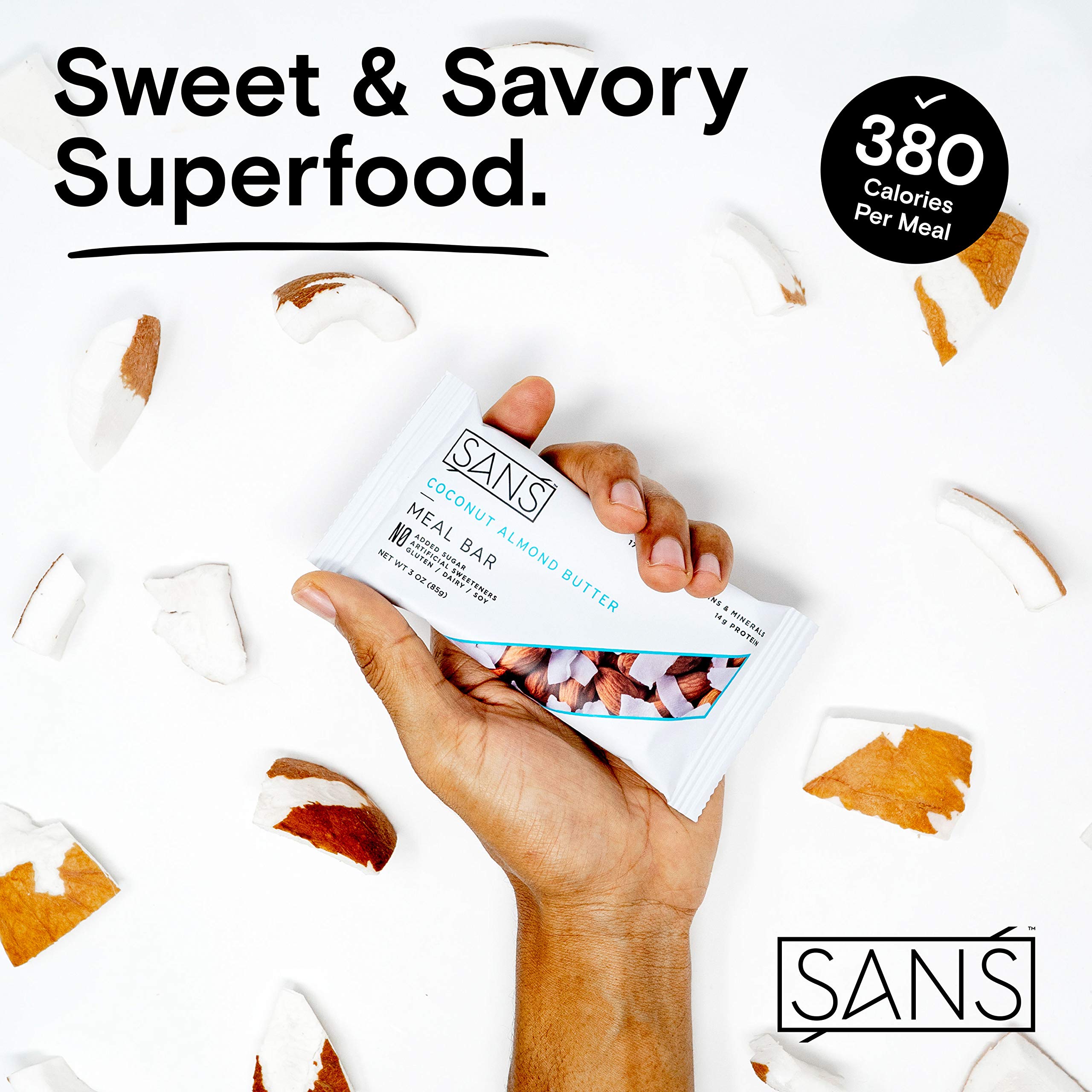 85g SANS bar size delivering lasting snack satisfaction.