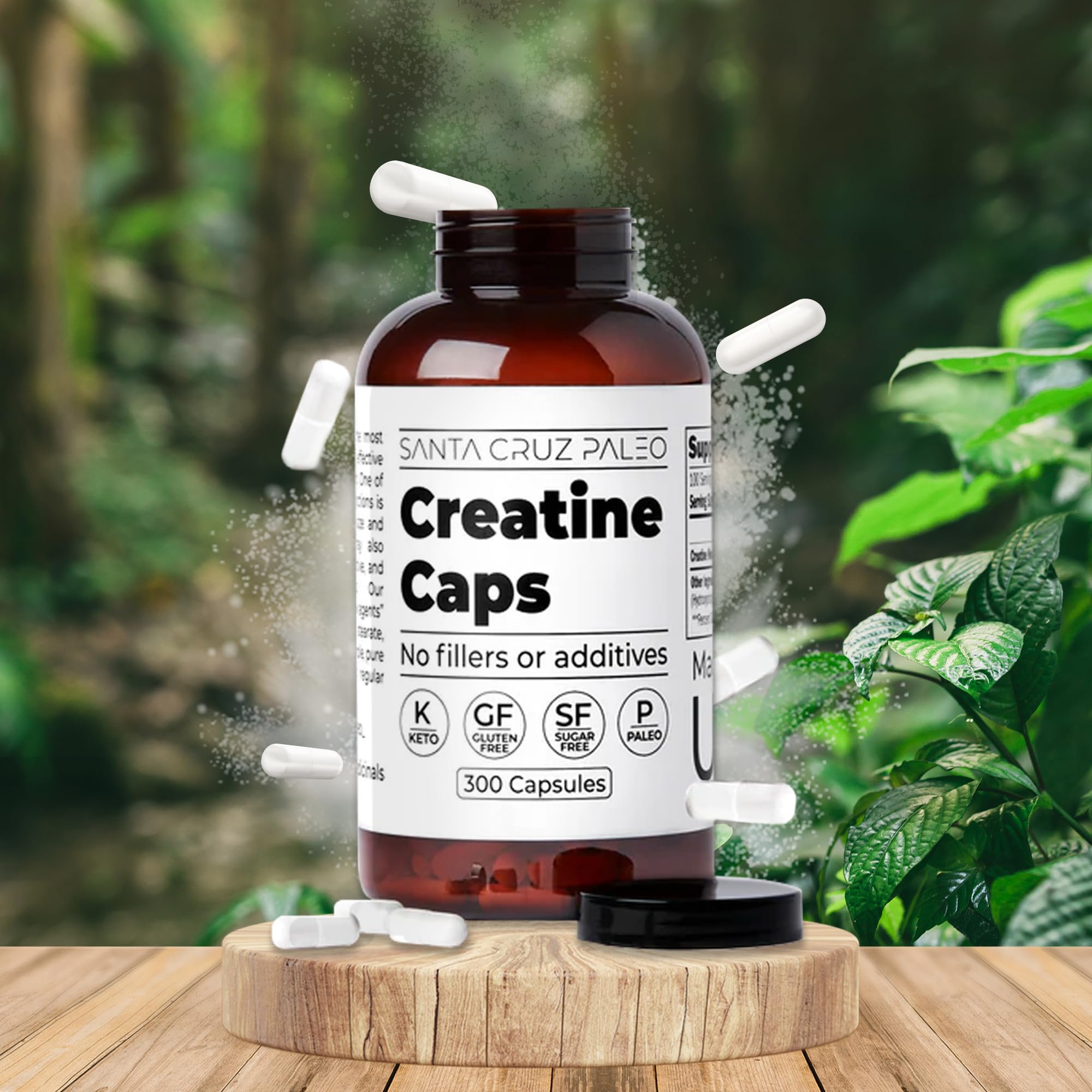 US-made GMP facility producing Santa Cruz Paleo Creatine Capsules