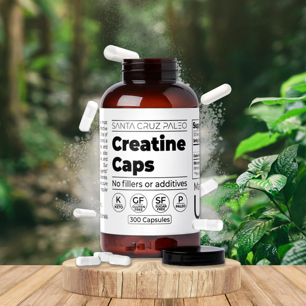 US-made GMP facility producing Santa Cruz Paleo Creatine Capsules