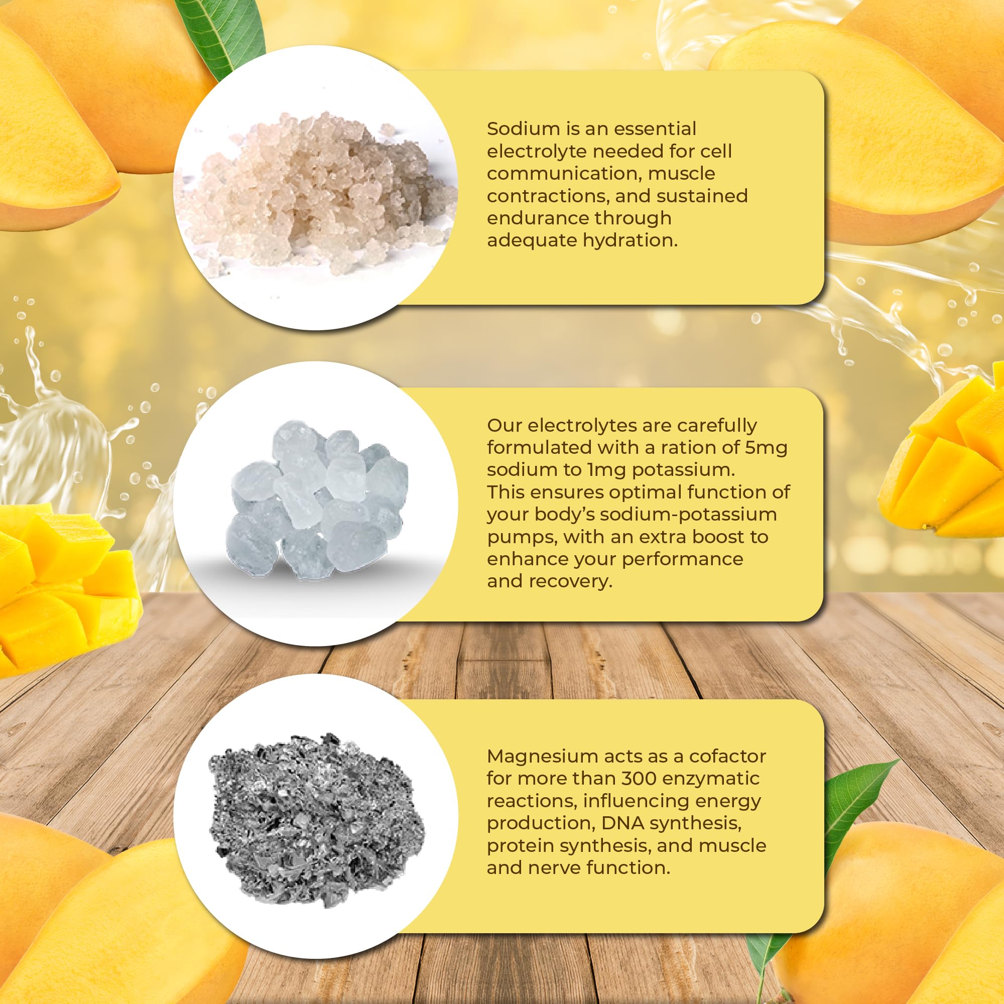 Santa Cruz Paleo Electrolyte Mango dissolves easily in water.