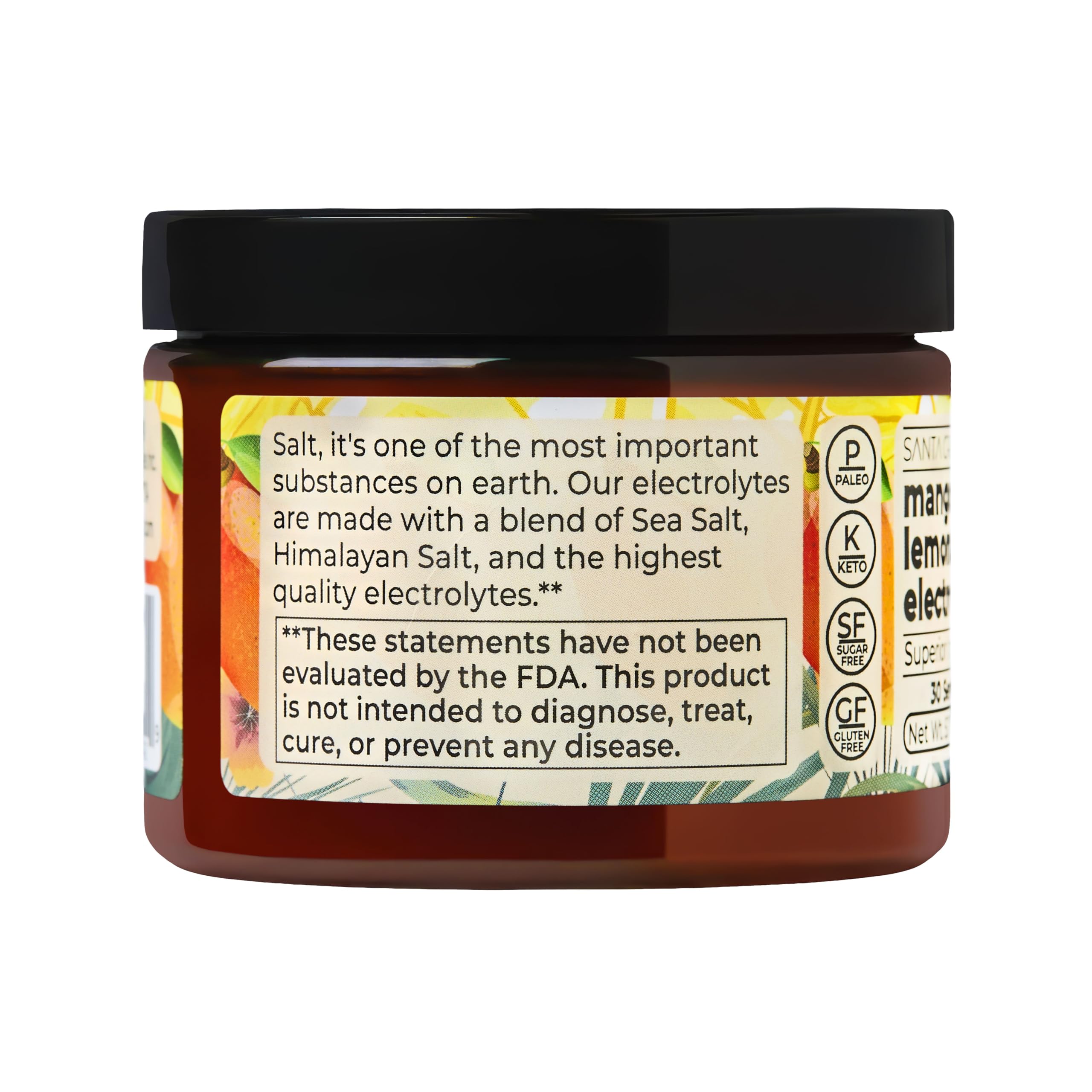 Scoop and powder by Santa Cruz Paleo Electrolyte for quick mixing.