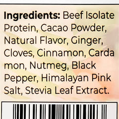 Santa Cruz Paleo horchata beef isolate powder dairy-free and keto friendly