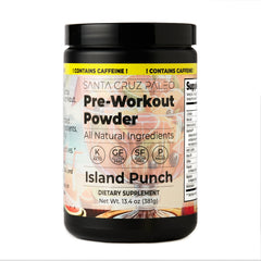 Santa Cruz Paleo Island Punch bottle pouring for clean workout hydration