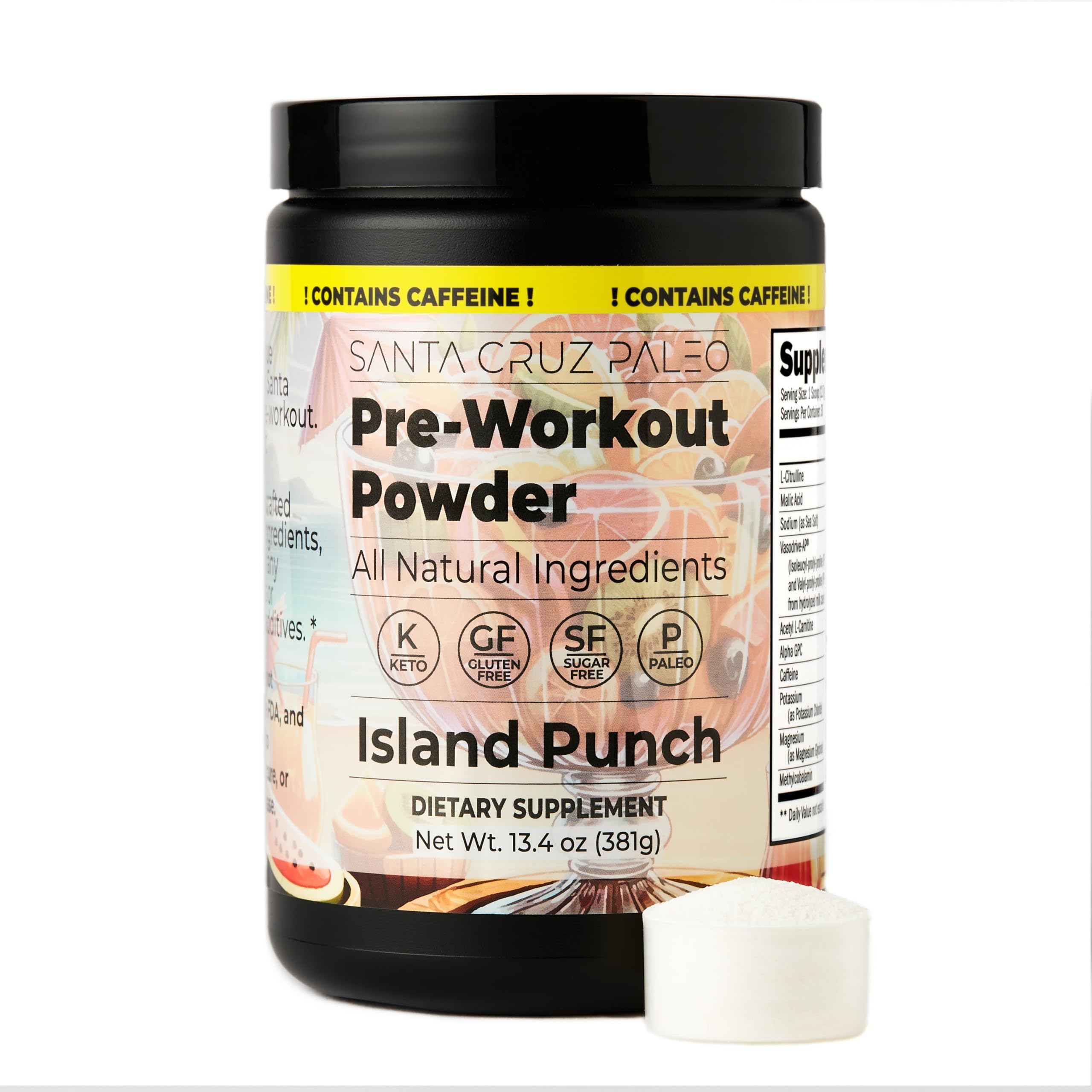 Island Punch pour into glass showing tropical flavor and refreshing hydration