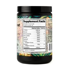 Santa Cruz Paleo pre-workout label view gluten-free and paleo-friendly formula