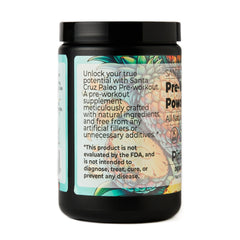 Santa Cruz Paleo pre-workout pineapple flavor bottle shot for easy mixing and smooth taste