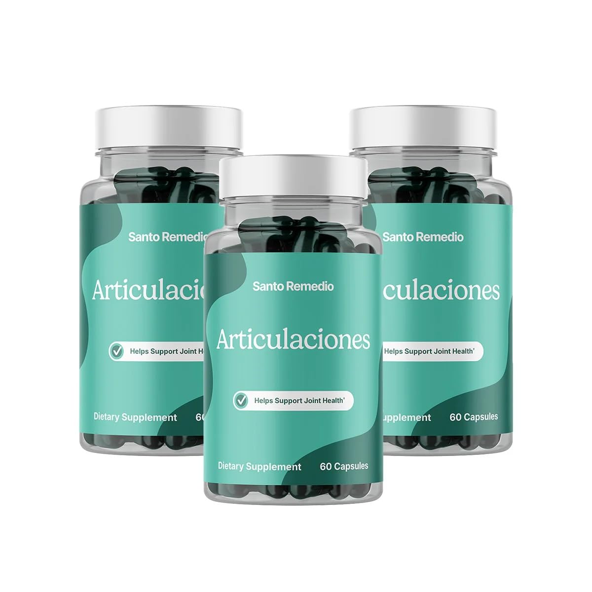 Santo Remedio Articulaciones bottle front for convenient joint support