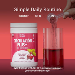 Santo Remedio Circulation Plus nutrition facts panel for reference