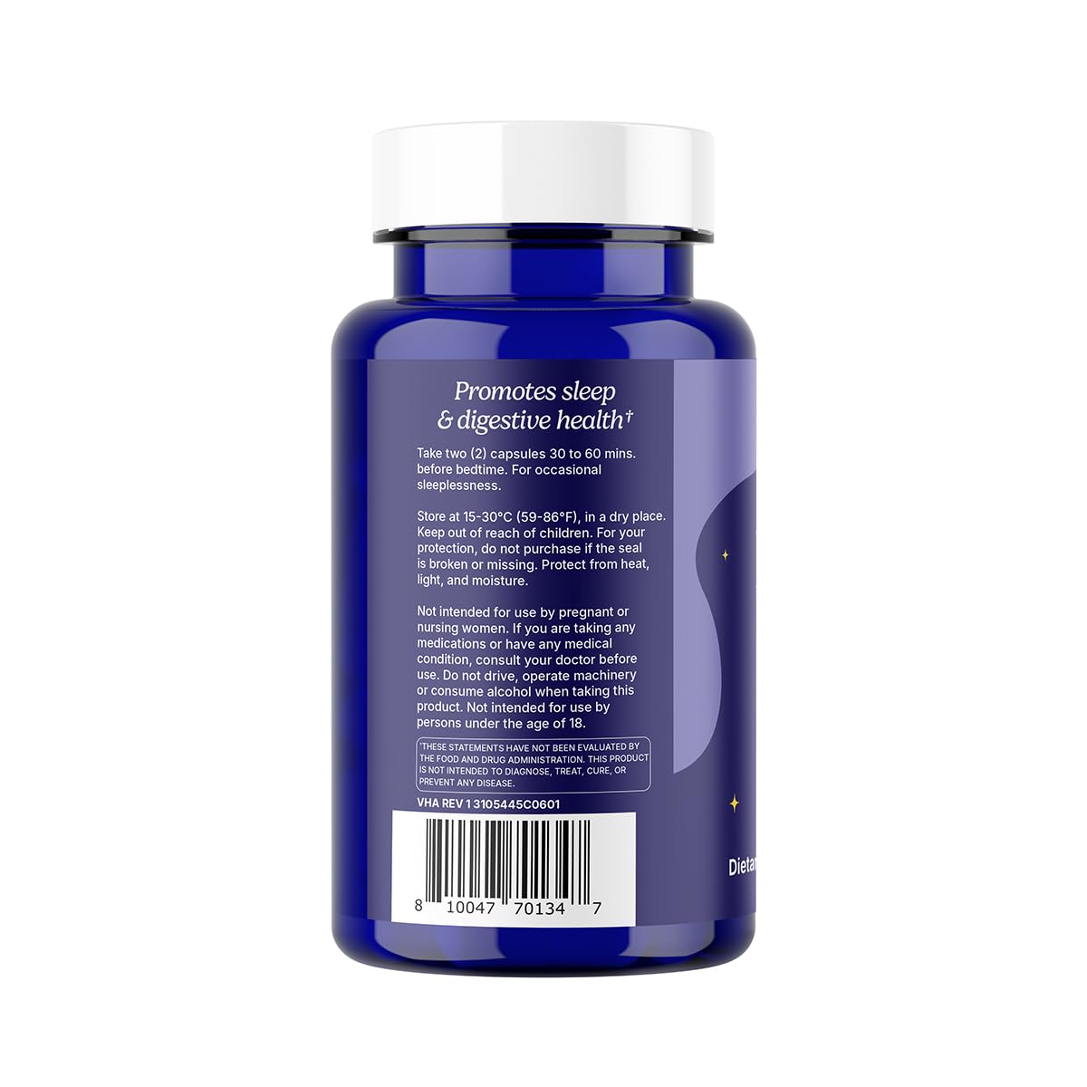 Santo Remedio Clear label bottle for easy, everyday supplementation.