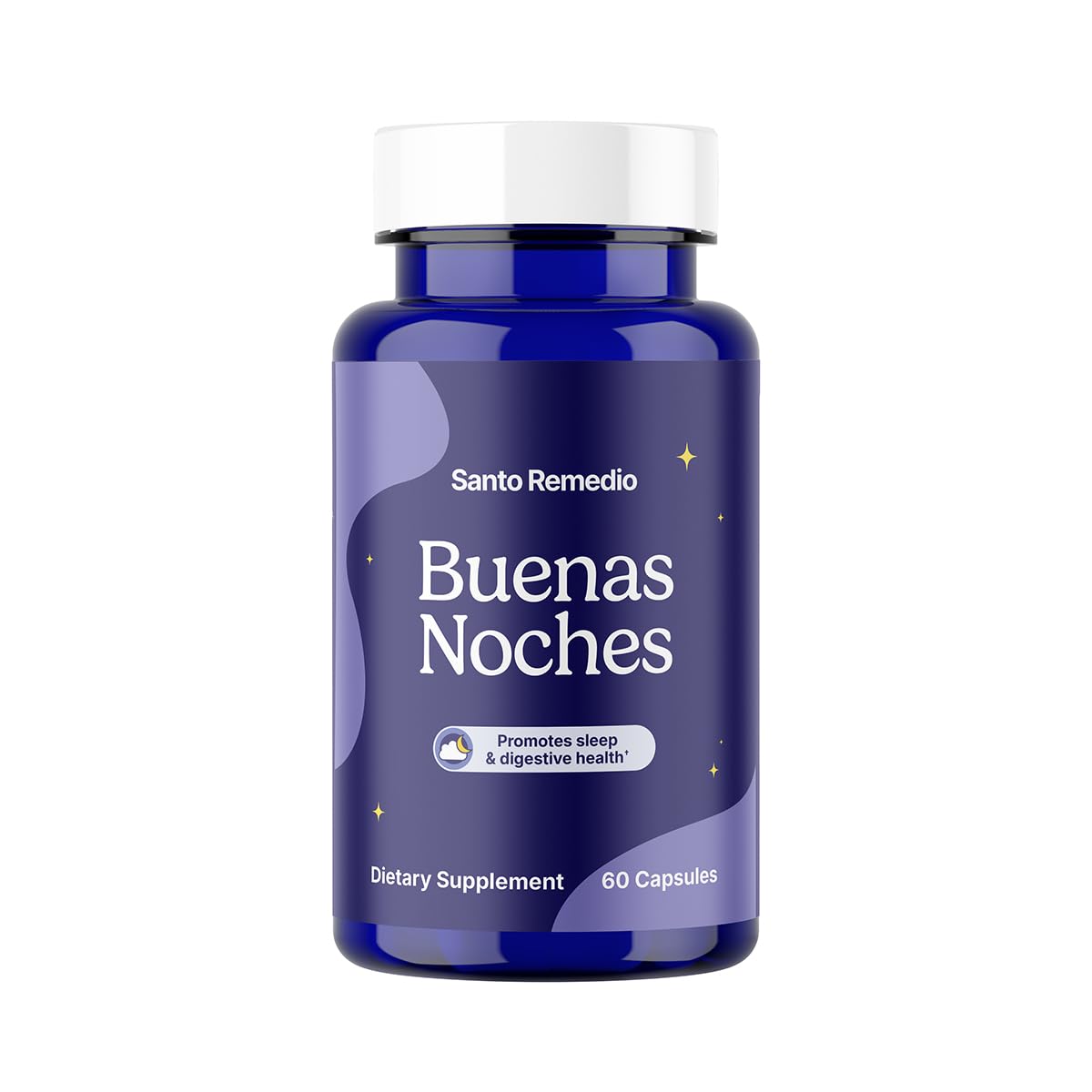Santo Remedio Good Nights sleep bottle promotes a restful nightly routine.