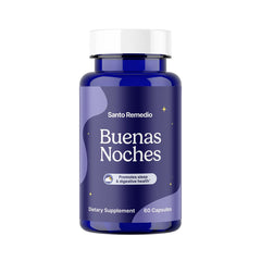 Santo Remedio Good Nights sleep bottle promotes a restful nightly routine.