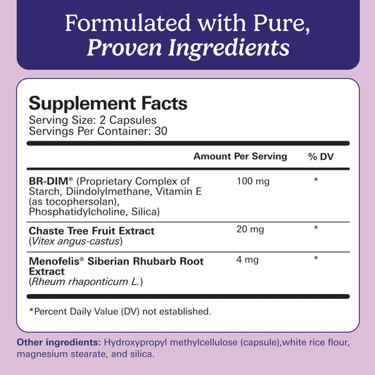 Santo Remedio Hormonal Balance capsule close-up highlighting ingredients.