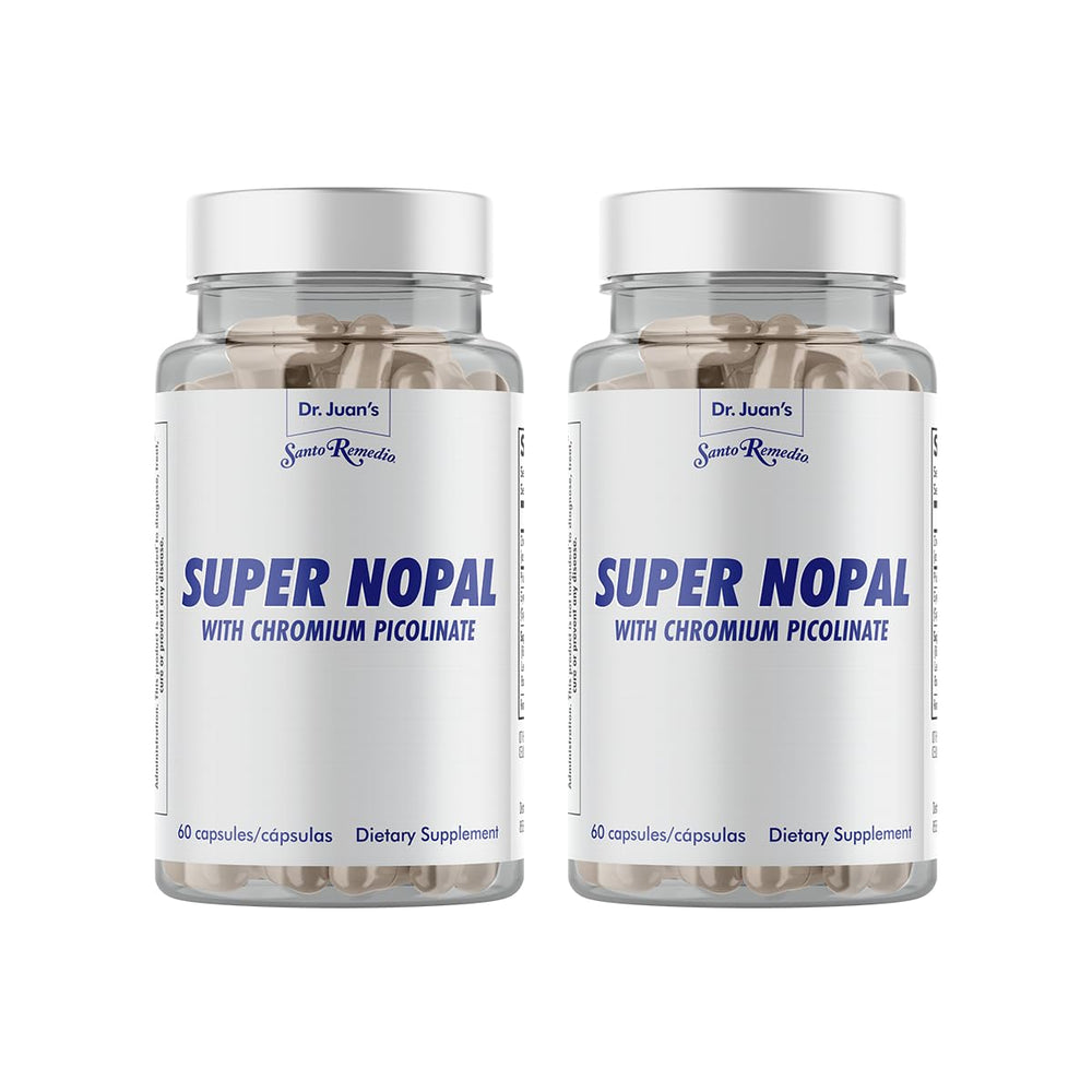 Santo Remedio Super Nopal bottle for daily wellness support.