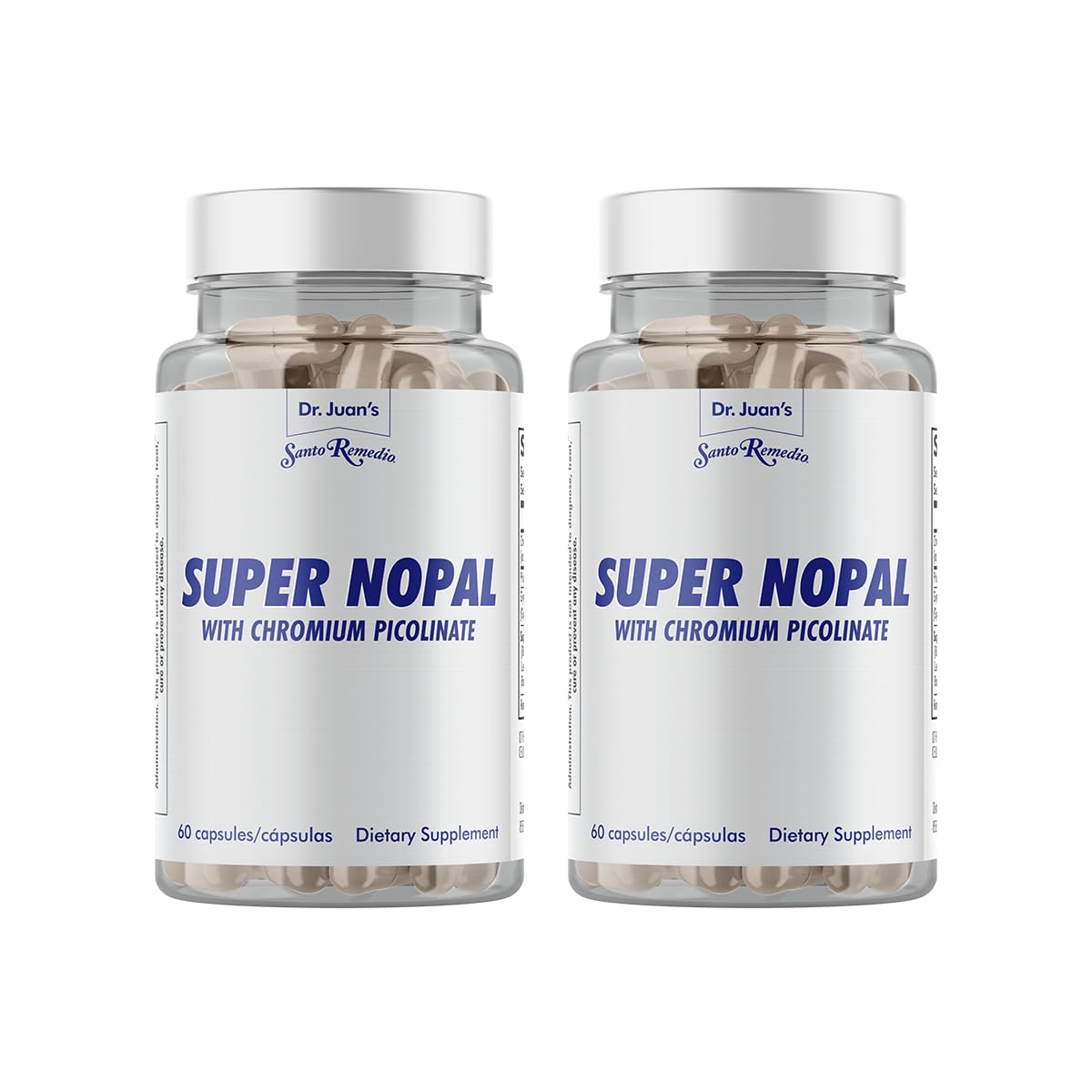 Santo Remedio Super Nopal bottle for daily wellness support.