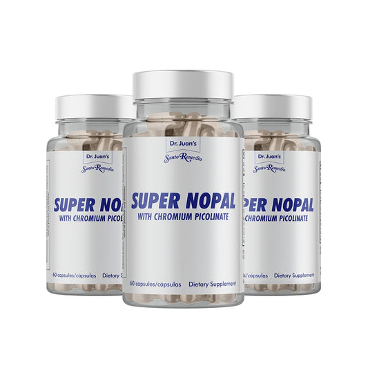 Santo Remedio Super Nopal bottle for daily plant-based wellness.