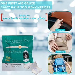 Sapbontchi Quick Clot Gauze in an emergency kit