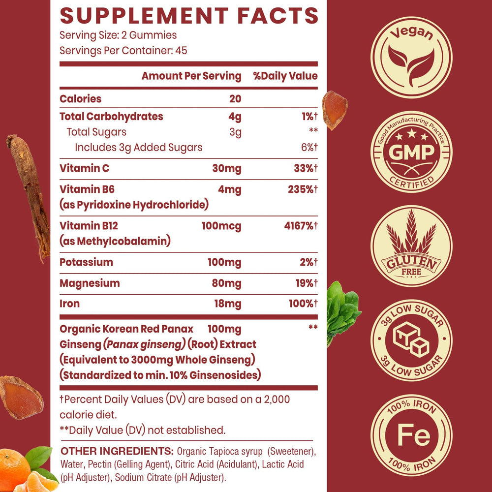 Sapotax gummies packshot highlighting premium ginseng and portable packaging