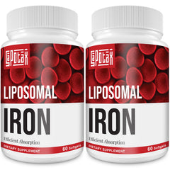 Sapotax Liposomal Fe softgels bottle for easy daily iron intake.
