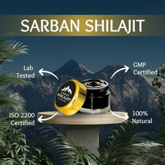 Sarban Shilajit dissolves in warm water or milk for convenient use